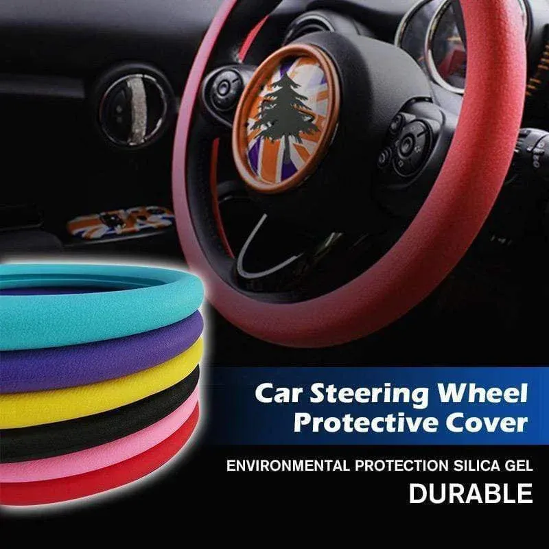 🔥🔥Hot Sale -Cool non-slip silicone steering wheel protector